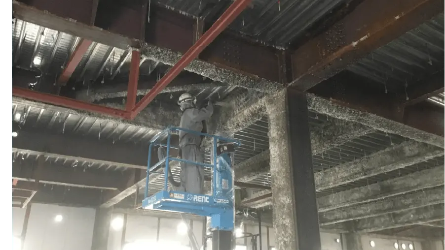 中部レックスの工事風景