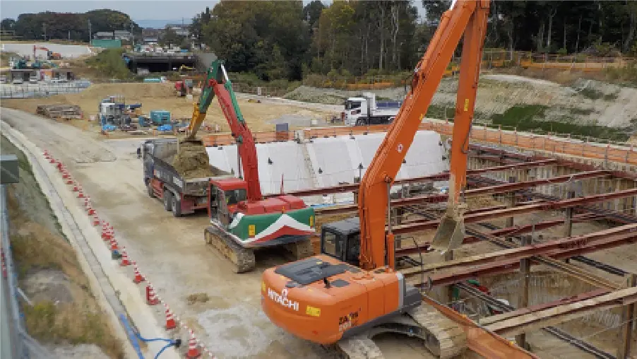協立工事株式会社の施工風景